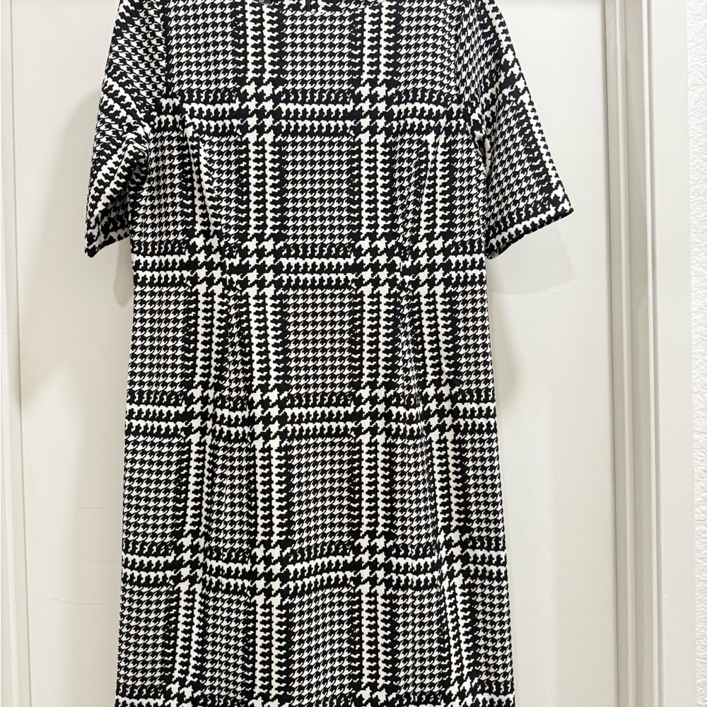 Alfani Black and White Herringbone dress